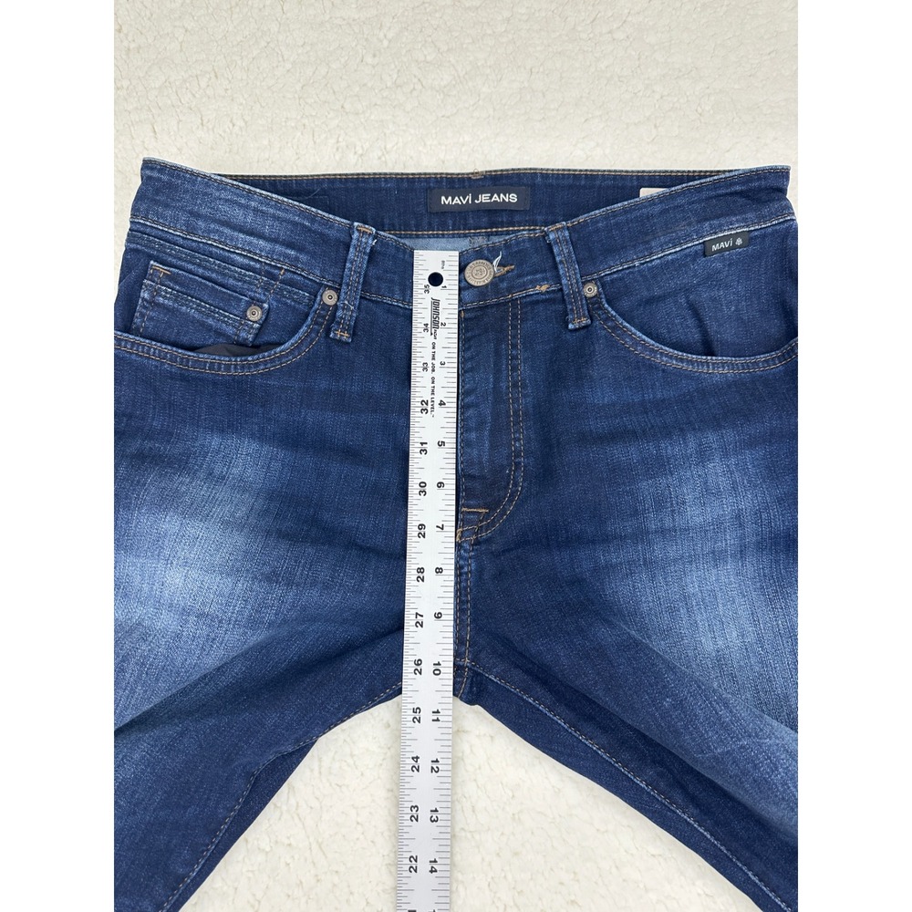 Mavi Zach Jeans Mens 32x32 Blue Straight Leg Stretch Denim (Fits 32x31) - Picture 8 of 12